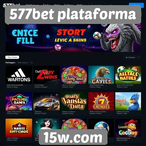 577bet plataforma oferece ampla variedade de jogos